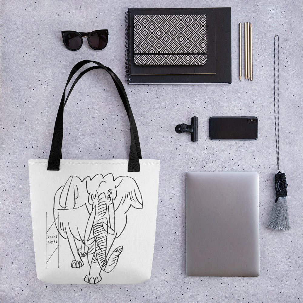034-よしもり たけはる-Elephant- AllPrint トートバッグ アートをデザイン