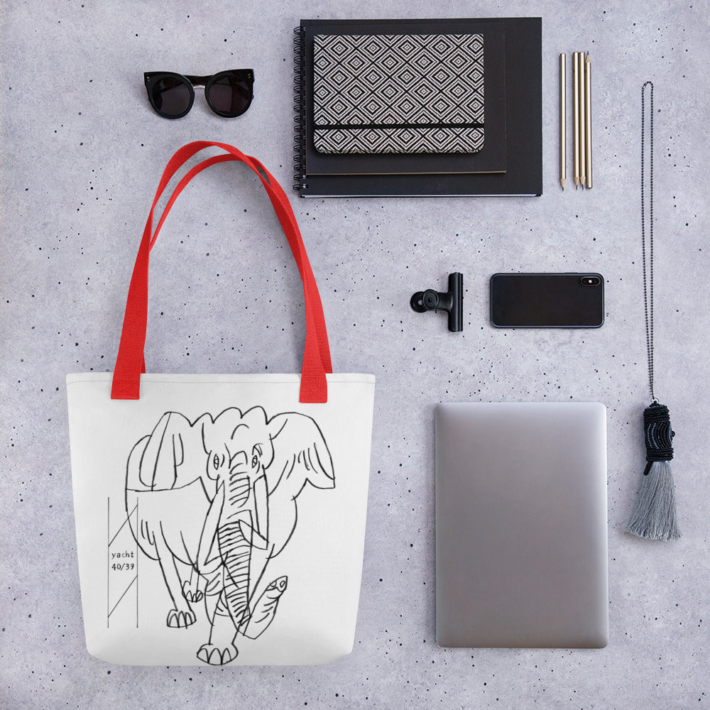 034-よしもり たけはる-Elephant- AllPrint トートバッグ アートをデザイン