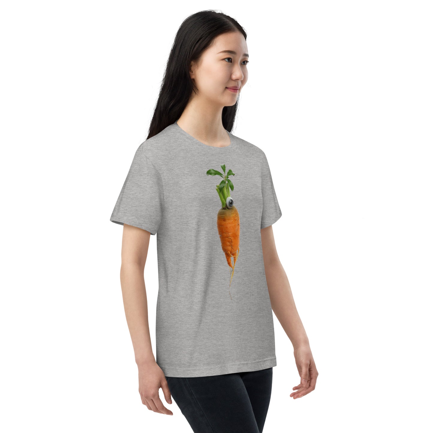 032-KAO’RU Shibahara-Tender Heart Carrot(やさしい人参)-前面プリントTシャツ-アートをデザイン