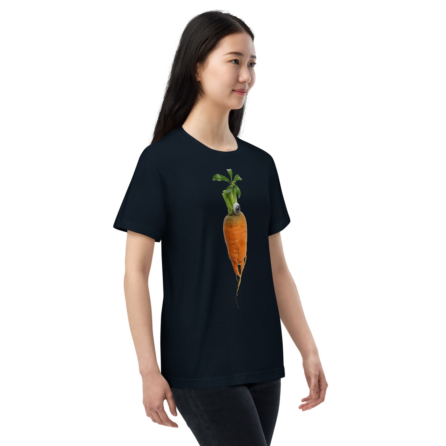 032-KAO’RU Shibahara-Tender Heart Carrot(やさしい人参)-前面プリントTシャツ-アートをデザイン