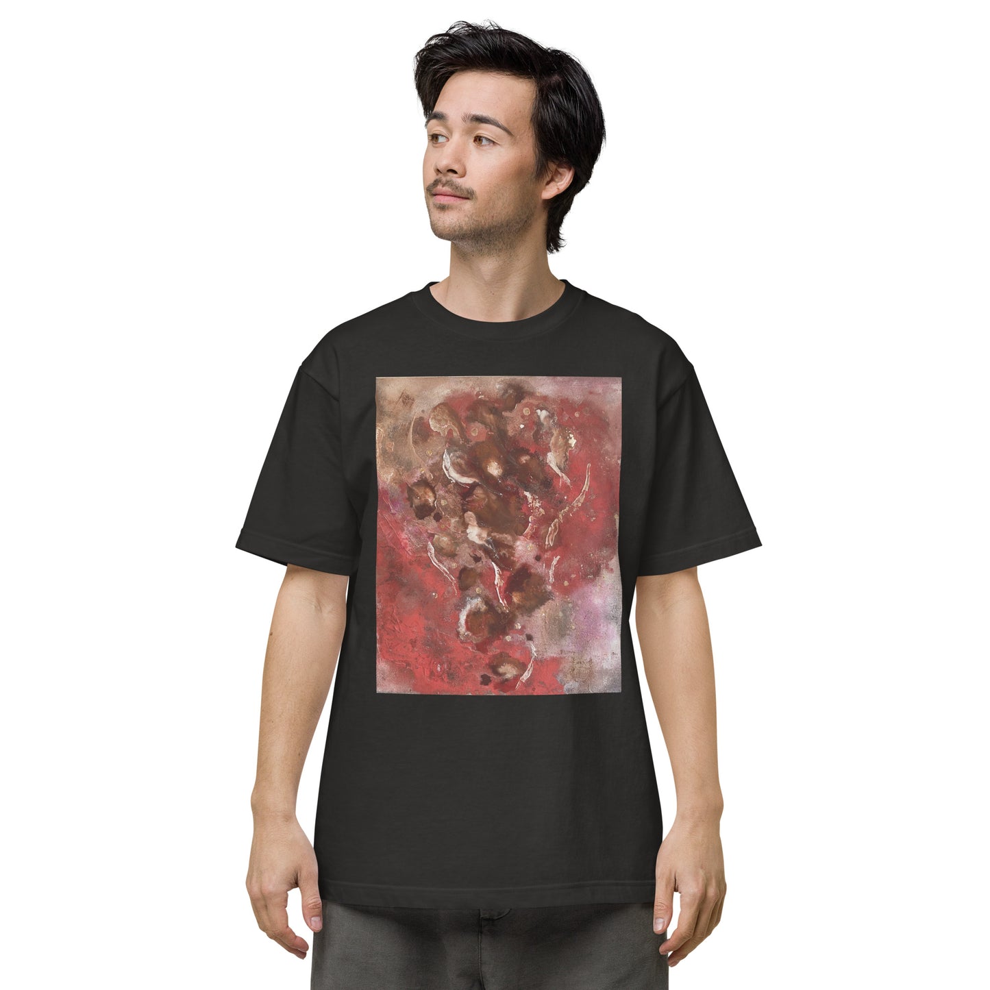 004_SOU_17 愛の燃え殻 前面プリント Tシャツ アートをデザイン