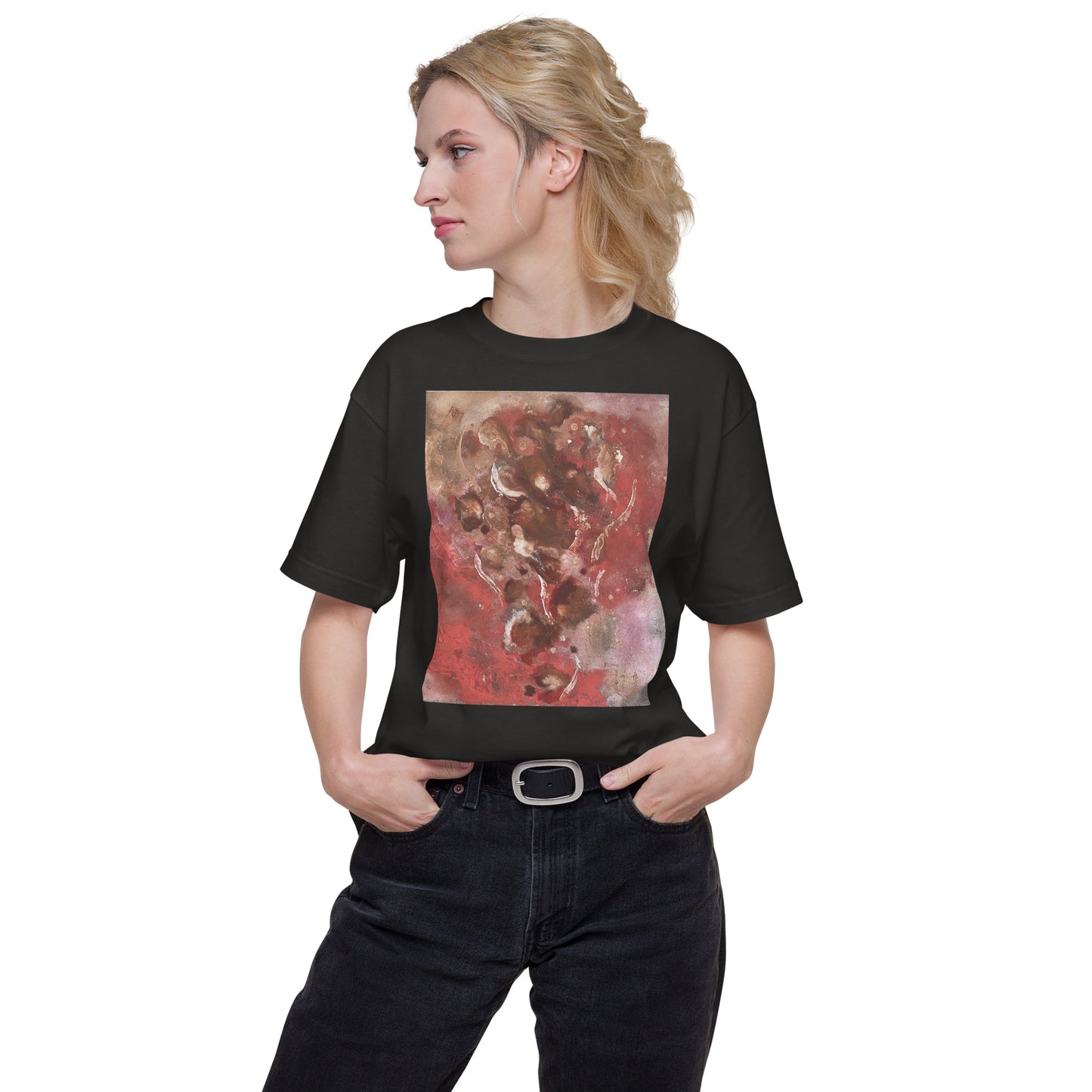 004_SOU_17 愛の燃え殻 前面プリント Tシャツ アートをデザイン