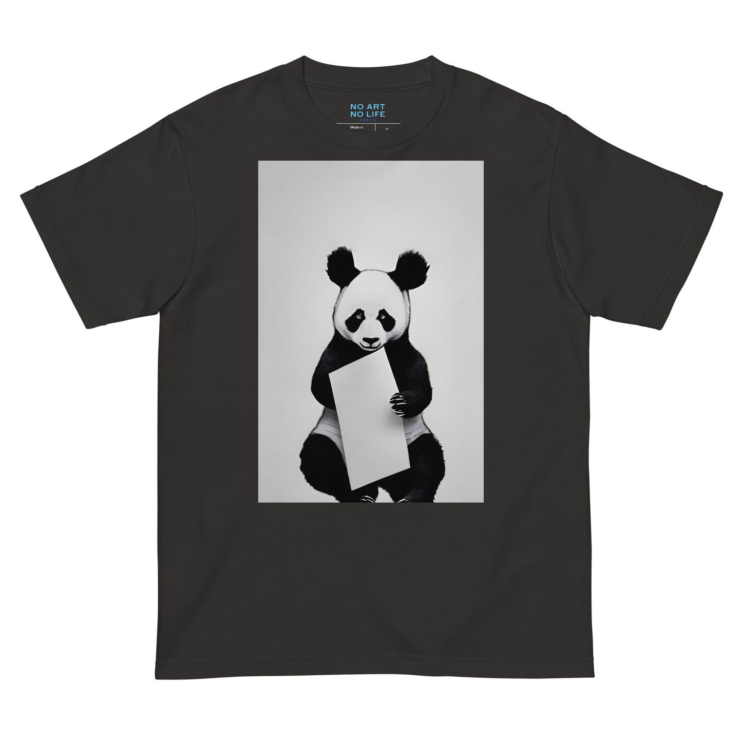030-菊池洋勝-大熊猫②-前面プリントTシャツ-アートをデザイン