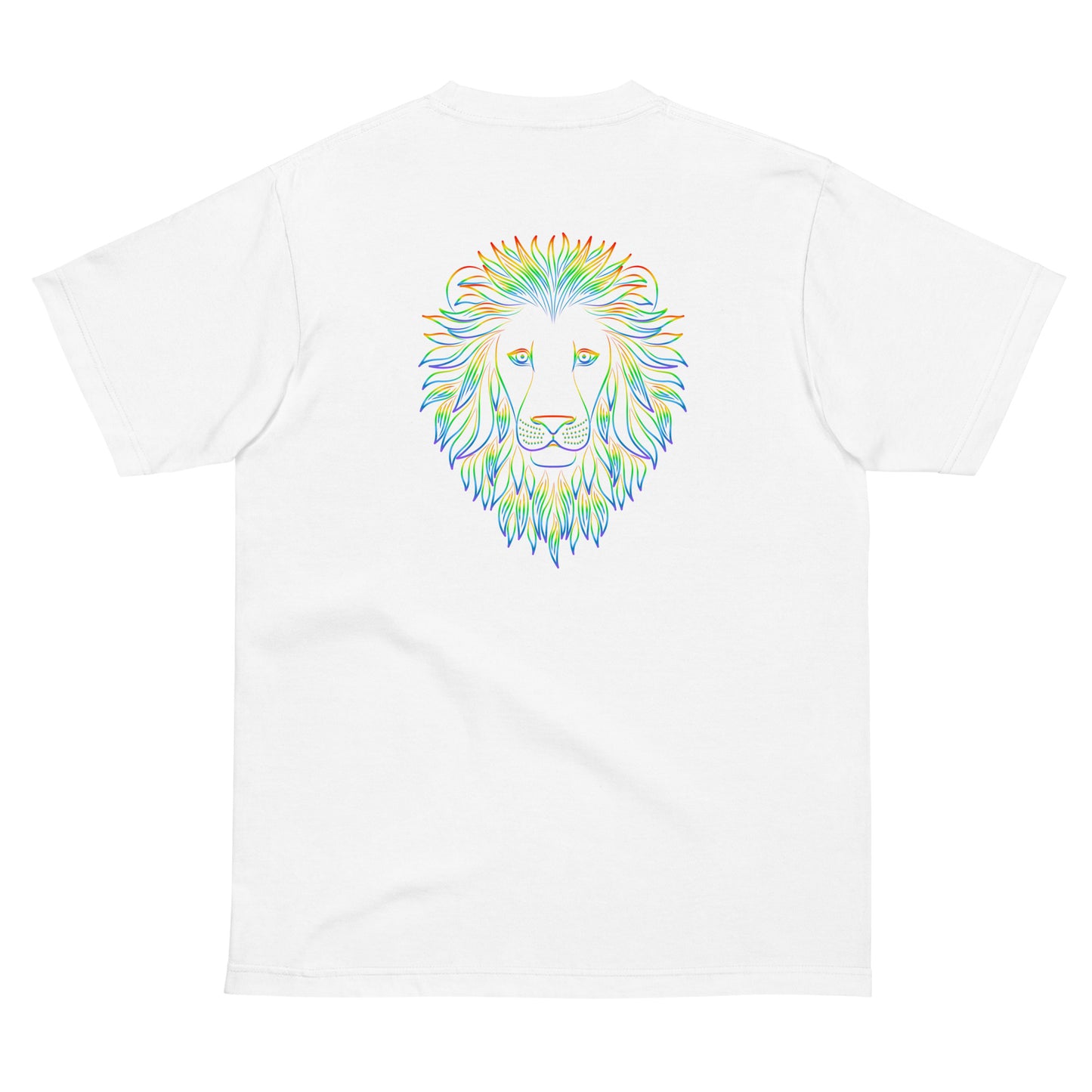 001_Lion King 背面プリント  Tシャツ アートをデザイン