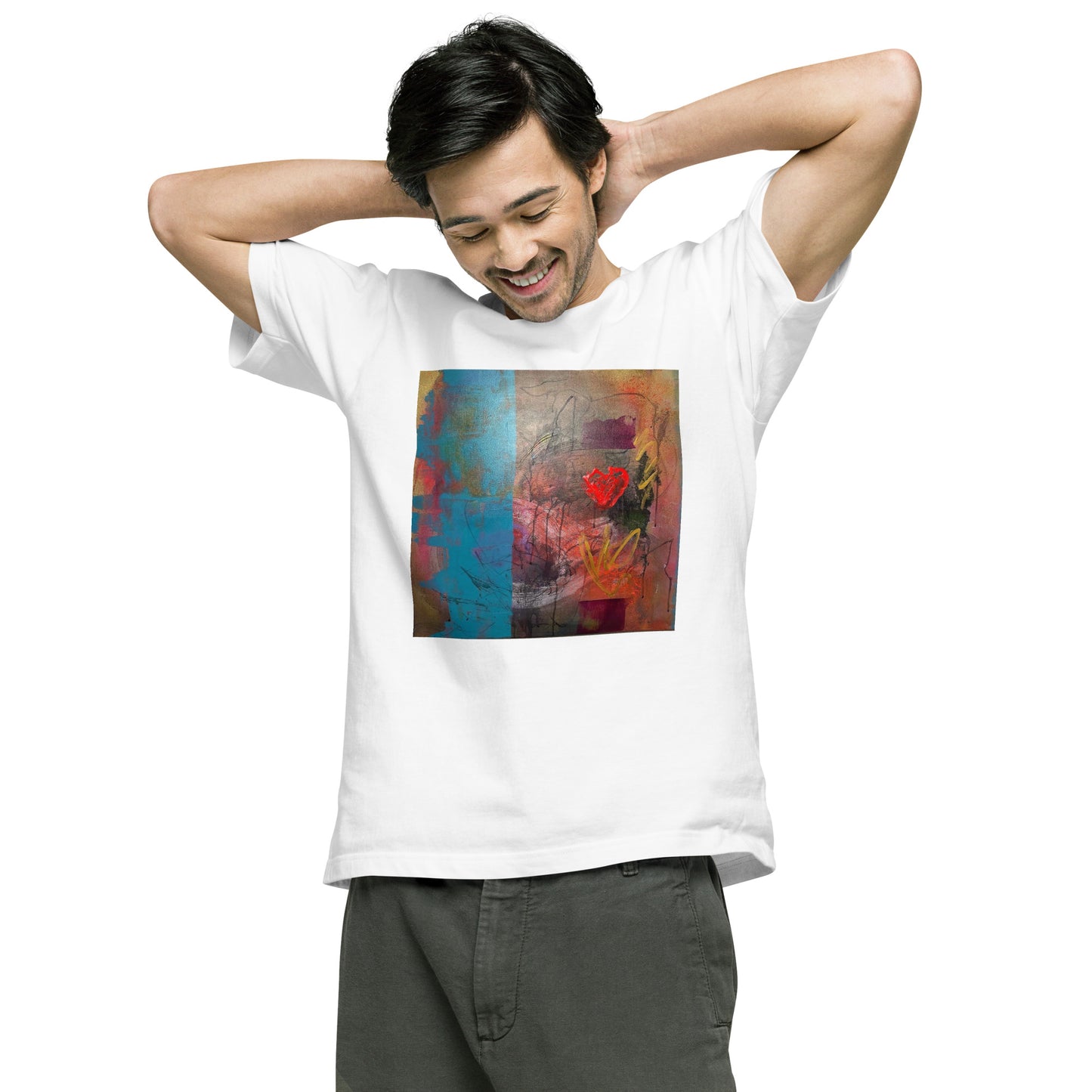 004_SOU_24 LOVE YOU 前面プリント Tシャツ アートをデザイン