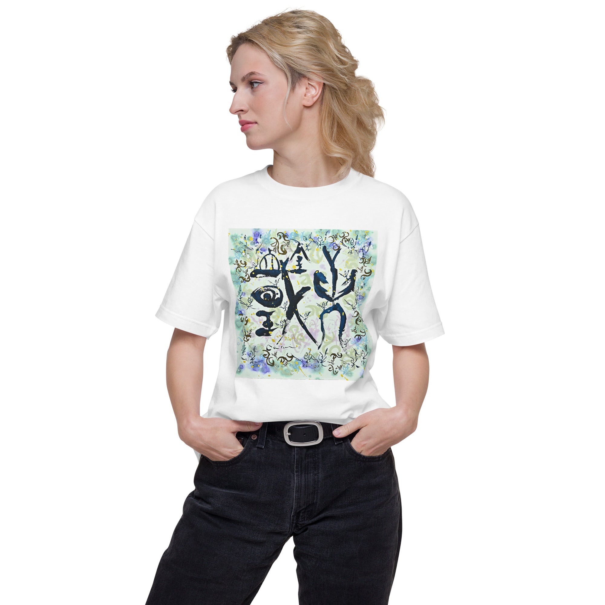 020-波多の明翠-大国主命- 前面プリント Tシャツ アートをデザイン 