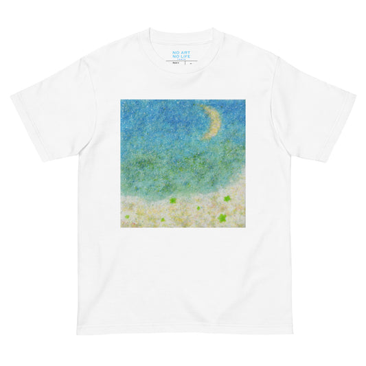 031-村山 千可子-海と月-前面プリントTシャツ-アートをデザイン