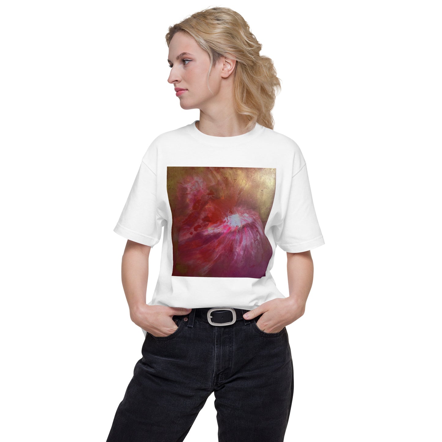 004_SOU_25 Cyclamen 前面プリント Tシャツ アートをデザイン